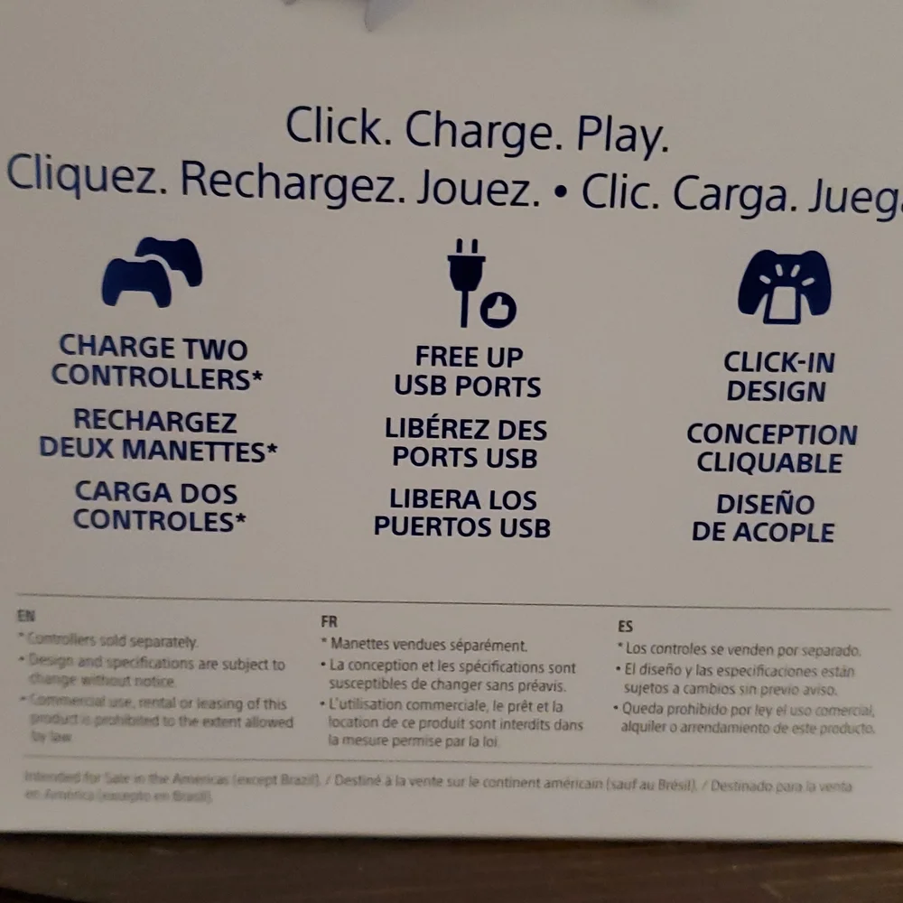 Play station charging station